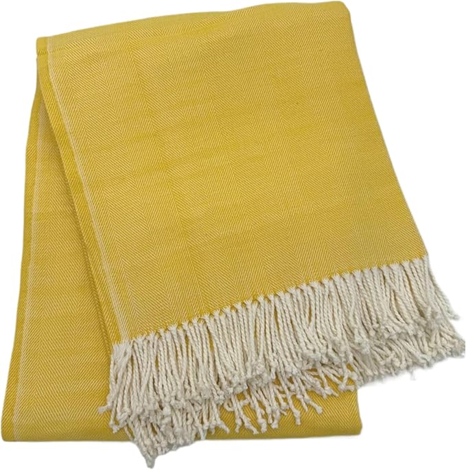 Alashan Cotton Acrylic Adirondack Herringbone Woven Throw by Alashan