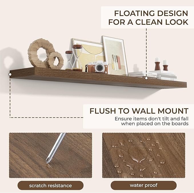 RICHFOCUS 72Inch Floating Shelves - Image 4
