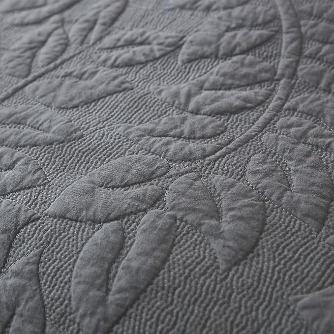 MarCielo 3-Piece 100% Cotton Oversized Bedspread Lightweight Quilt Coverlet - Image 9