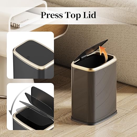 2.1 Gallon Bathroom Trash Can - Image 3