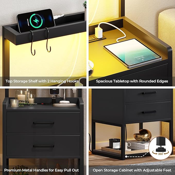 VIAGDO Nightstands Set of 2 - Image 7