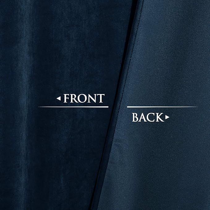 StangH 120 inches Long Blackout Velvet Curtains - Image 4