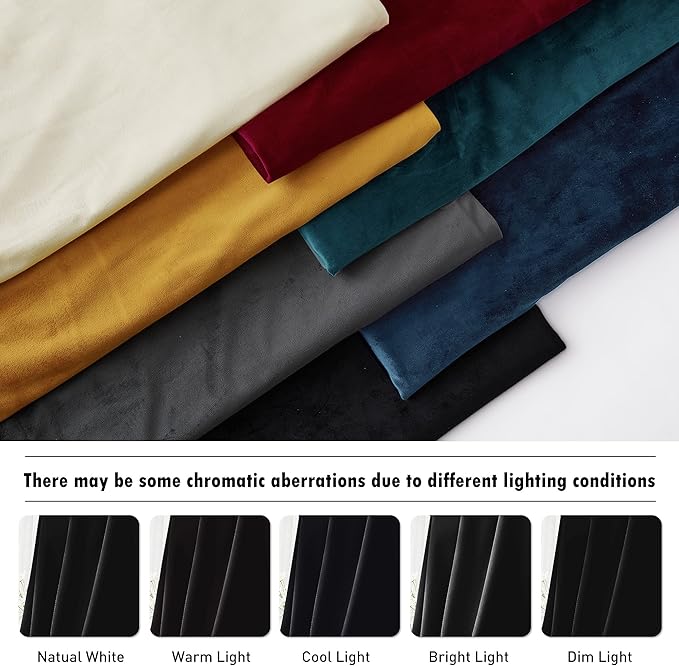RYB Home Velvet Curtains 96 inches - Image 7