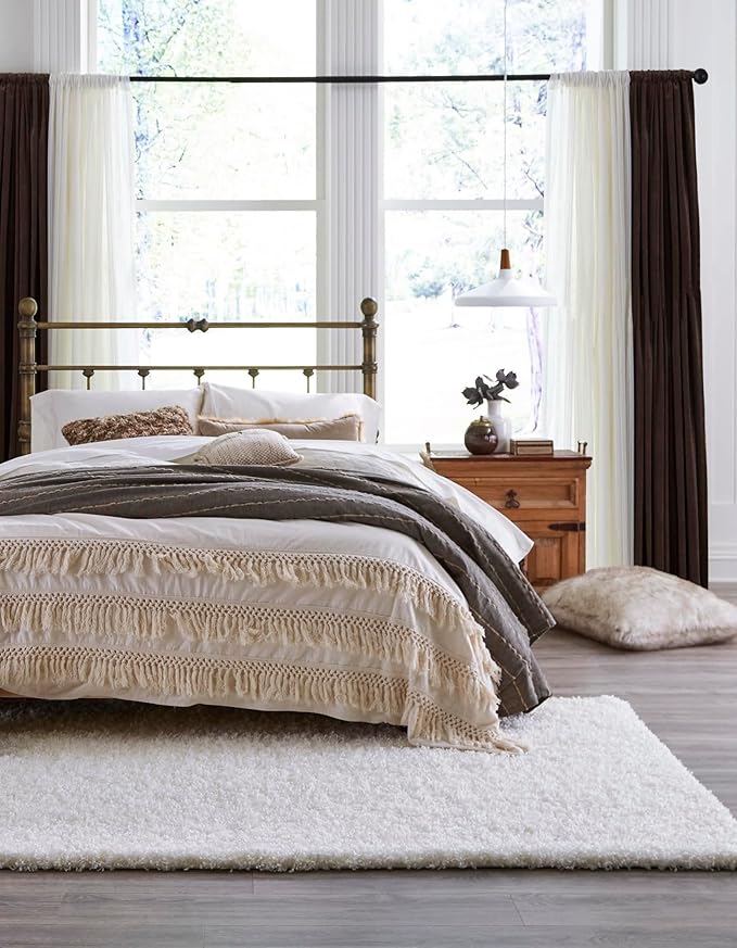 Unique Loom Solid Shag Collection Area Rug - Image 3