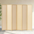 6 Panel Room Divider and Folding Screen, Bamboo Room Divider by cocosica