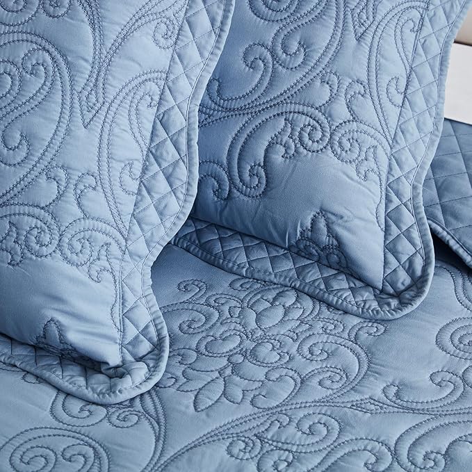 CHIXIN Oversized King Bedspread 128x120 Extra Wide - Image 8