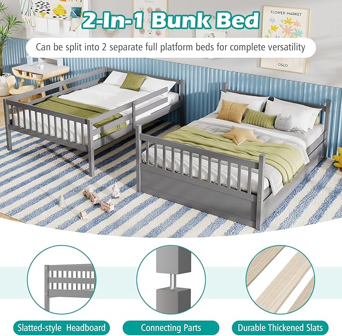 Giantex Full Over Full Bunk Bed - Image 6