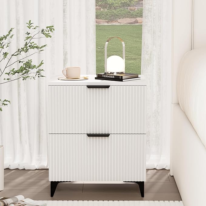 Royal Windsor Small Fluted Nightstand Set of 2 - Image 5