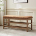 VKNOW Entryway Bench, 44.3” Upholstered Shoe Bench by VKNOW