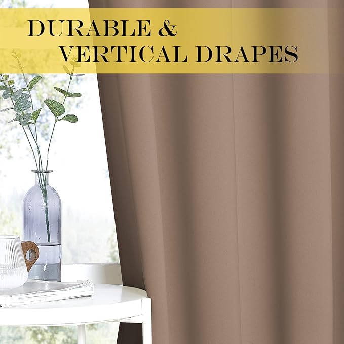 NICETOWN Blackout Patio Curtains 100 x 144 Inches Long - Image 4