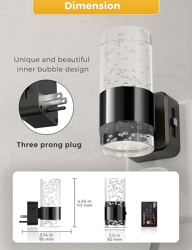 Night Lights Plug into Wall, Dimmable Night Light - Image 5