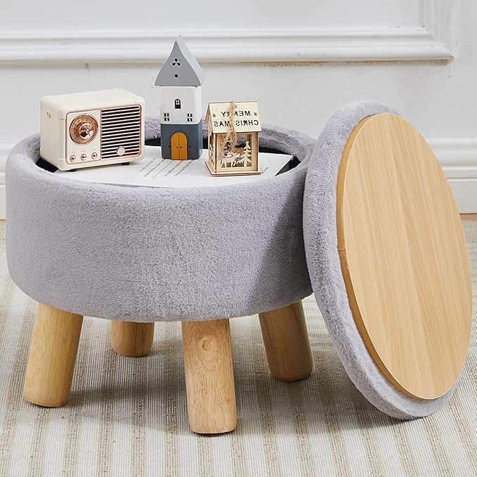 FIMIVIBI Small Foot Stool Ottoman by FIMIVIBI