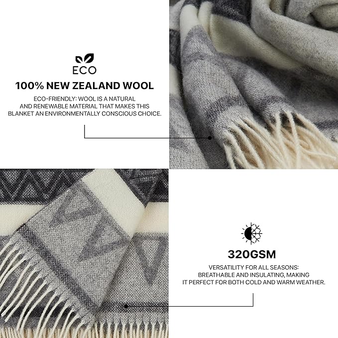 | Wool Blanket/Throw | 100% New Zealand Wool | Perfect - Image 2
