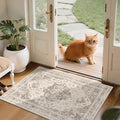 2x3 Vintage Washable Area Rugs for Entryway Soft Non-Slip Bath Mat Boho by HOME