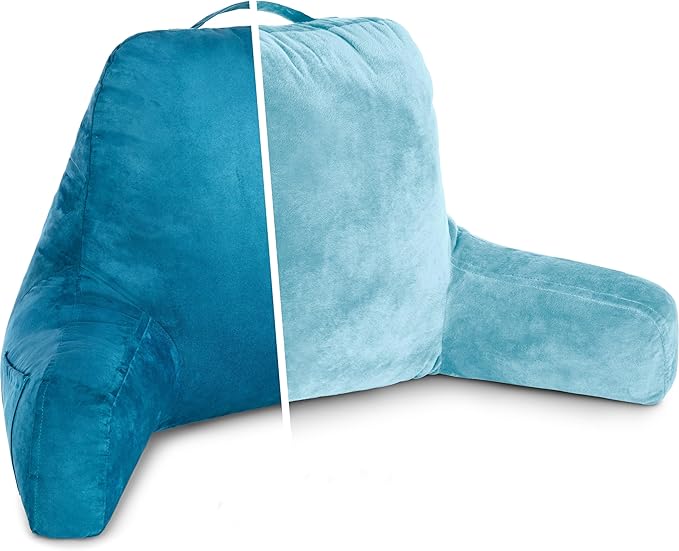 Husband Pillow Aspen Rodeo Blue, Reading Pillow Bed Rest Chair, Two-Sided by HusbandPillow