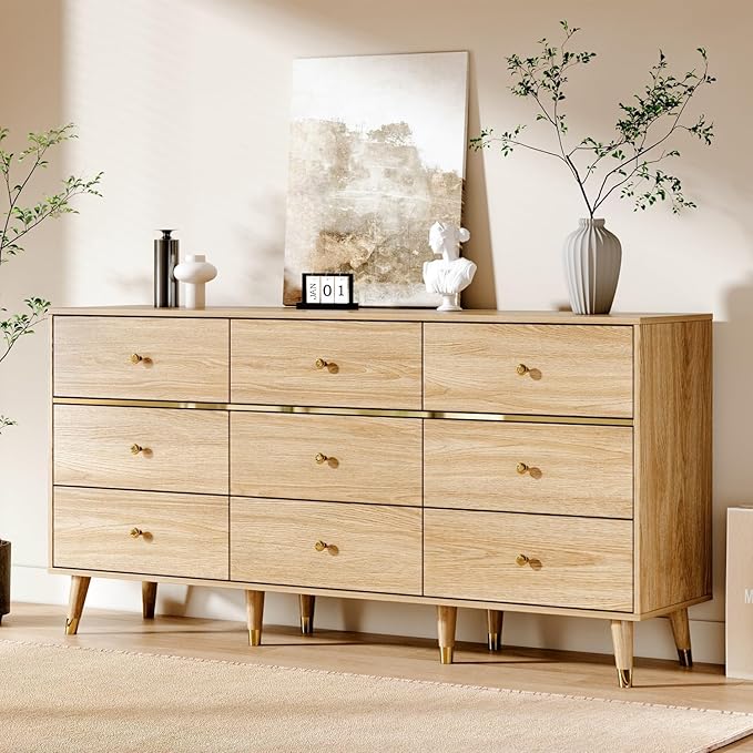 9 Drawer Dresser, Wooden Bedroom Drawer Dresser - Image 5
