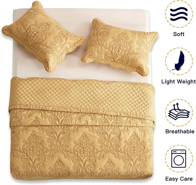 CHIXIN Oversized Bedspread Coverlet Set King Size - Image 3