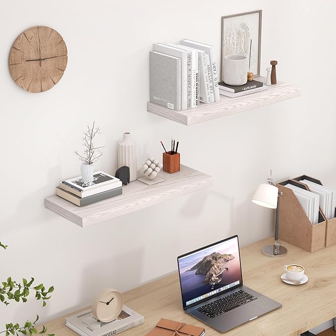 Fun Memories Floating Shelves for Wall, 24 x 9.3 Floating Shelf Wall-Mounted - Image 5