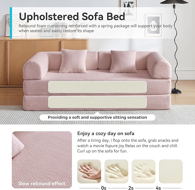 Compression Sofa, Cloud Sectional Sofa, Sofa Bed, Boneless Modular Sectional - Image 5