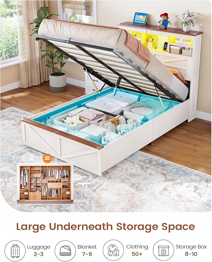 AOGLLATI Farmhouse Twin Bed Frame - Image 4
