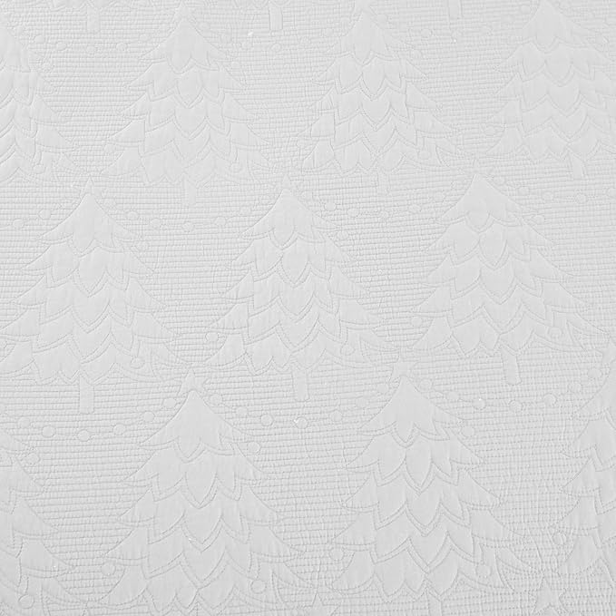 MarCielo 3-Piece Christmas Quilt 100% Cotton Oversized Bedspread Lightweight - Image 6