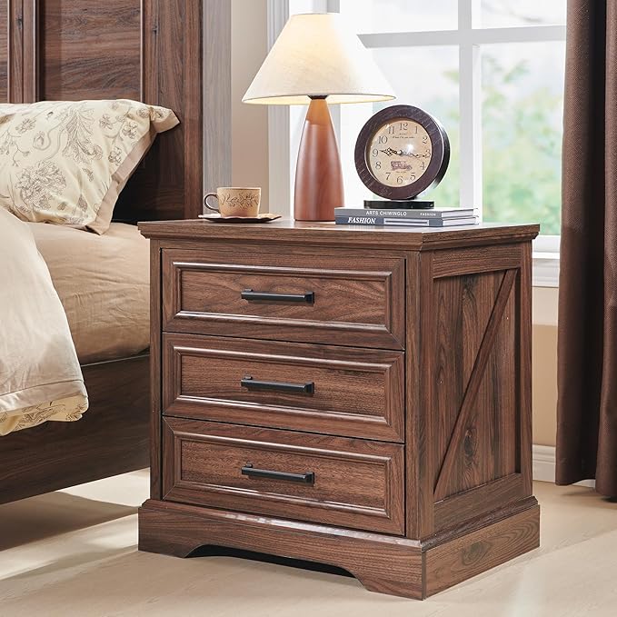 ACCOHOHO Farmhouse Nightstand by ACCOHOHO