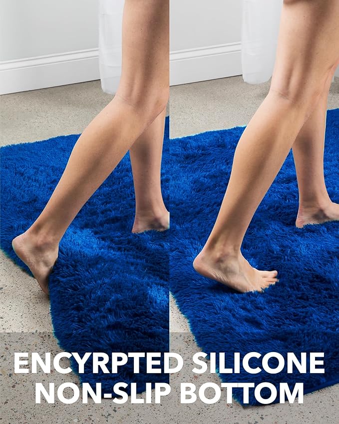 Ophanie 6x9 Navy Blue Rugs for Living Room, Large Fluffy Carpet, Fuzzy Plush - Image 6
