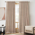 RYB Home Blush Velvet Curtains 90 inches by RYBHOME