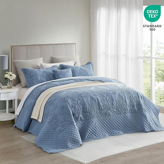 CHIXIN Bedspread Coverlet Quilt Set Full Size - Image 3