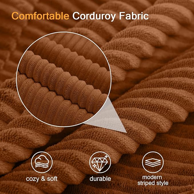 MeMoreCool Stuffed Round Pouf Ottoman Foot Rest, Floor Pouf Foot Stool - Image 9