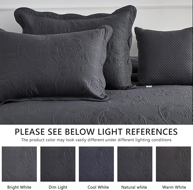 CHIXIN Oversized Bedspread Coverlet Set King Size - Image 4