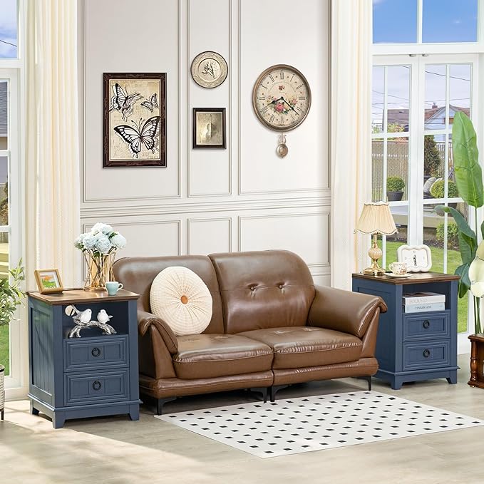 18" Farmhouse Night Stands Set of 2 - Image 6