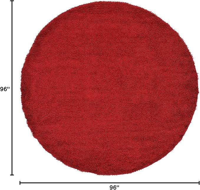 Unique Loom Solid Shag Collection Area Rug - Image 2