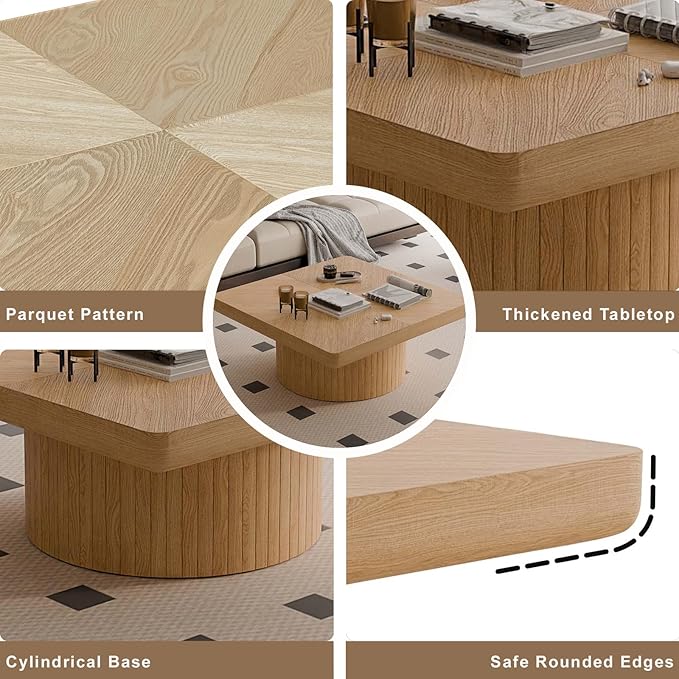 Modern Square Coffee Table - Image 4