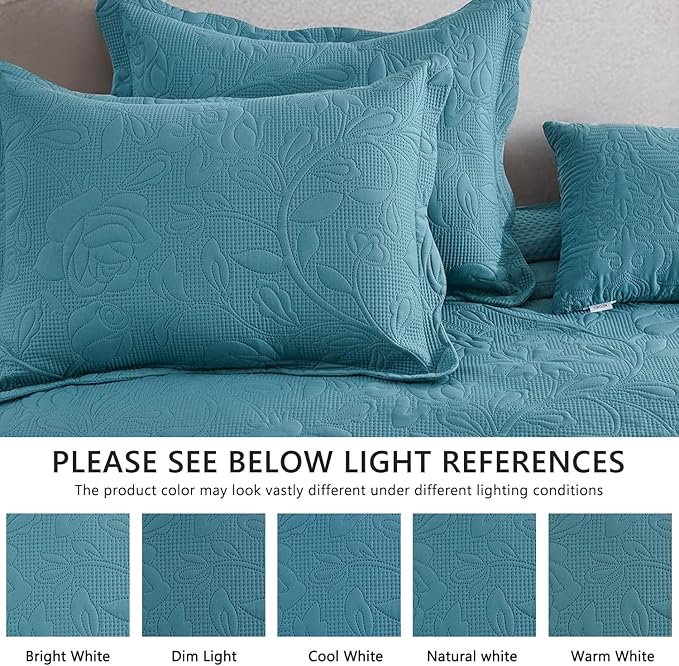 CHIXIN Oversized Bedspread Coverlet Set King Size - Image 4