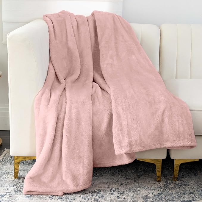 Nicole Miller Oversized Plush Fleece Throw Blanket – Ultra Soft, Lightweight & by NicoleMiller