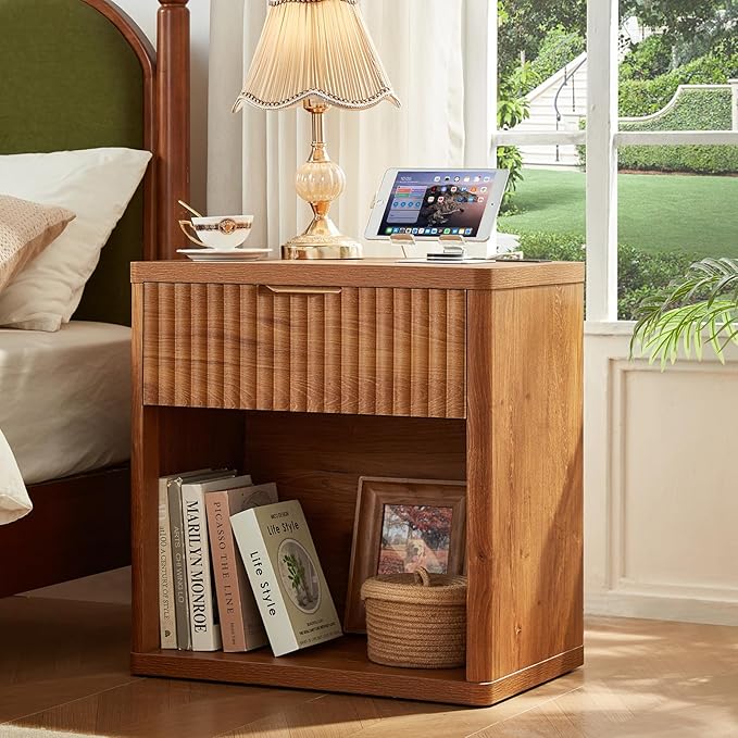 LEYAOYAO Fluted Nightstand - Image 4