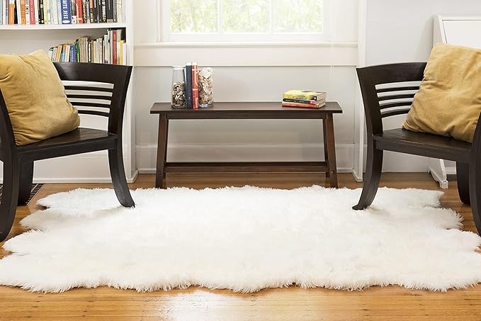 Walk on Me Silky Soft Shaggy Faux Fur Sheepskin Rug by WalkonMe