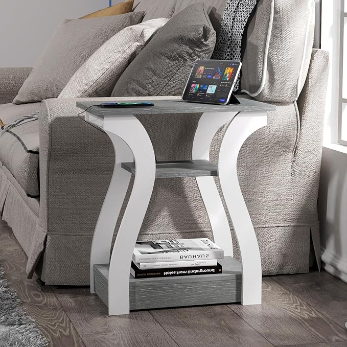 End Tables Living Room Set of 2, Nightstand - Image 2
