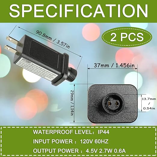 SIGANDG 4.5V 2.7W LED Transformer Replacement Class 2 Power Supply - Image 2