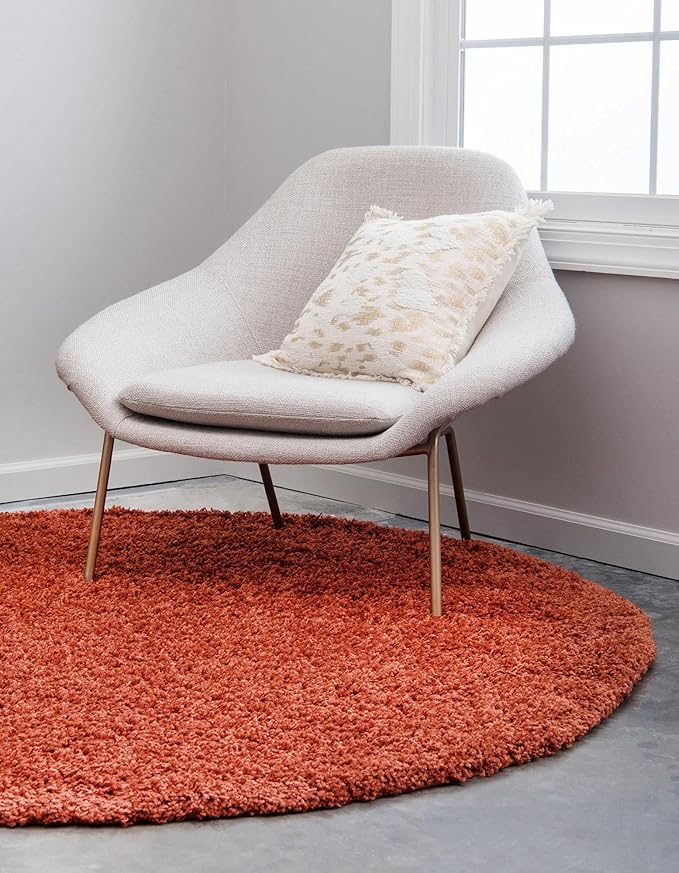 Unique Loom Solid Shag Collection Area Rug - Image 3