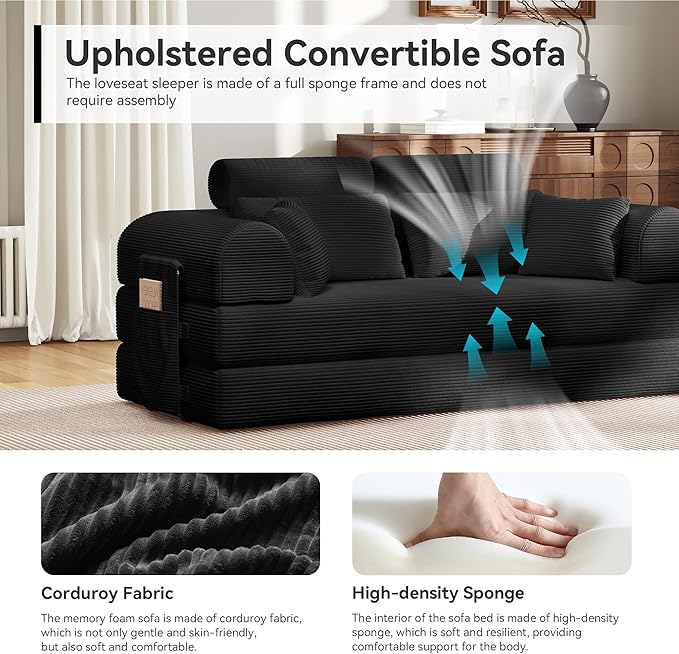 Upgrade High Backrest Design Sofa Bed - Image 6