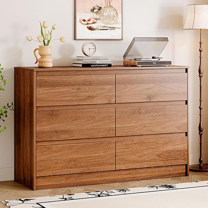 6 Drawer Dresser, Wooden Bedroom Drawer Dresser by Chrangmay
