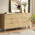 CARPETNAL Fluted 7 Drawer Dresser by CARPETNAL