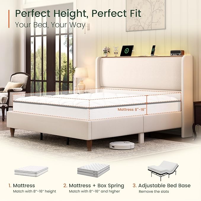 LARMACE Queen Size Bed Frame - Image 6