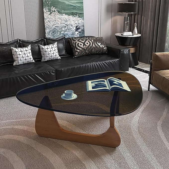 Modern Glass Coffee Table, Mid Century Small Coffee Table, Coffee Table - Image 8