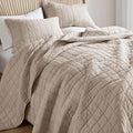 Hyde Lane Luxury Linen Quilt Set Queen Size, Organic European Flax Cotton Blend by HydeLane