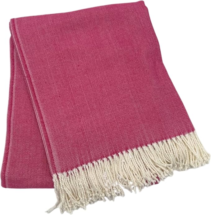 Alashan Cotton Acrylic Adirondack Herringbone Woven Throw by Alashan