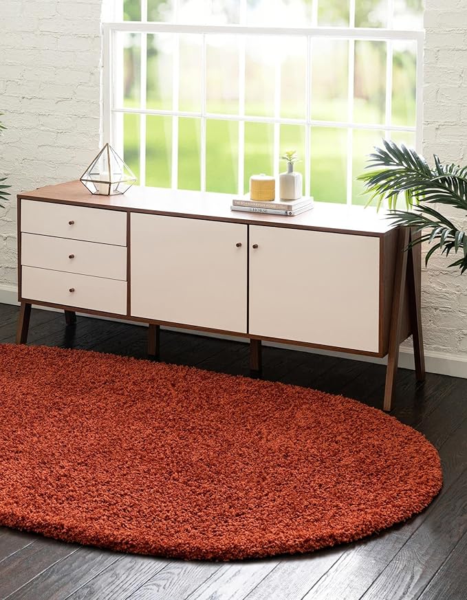 Unique Loom Solid Shag Collection Area Rug - Image 6