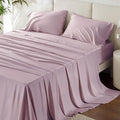 Bedsure California King Sheet Sets, Cooling Sheets, Rayon Derived from Bamboo by BEDSURE